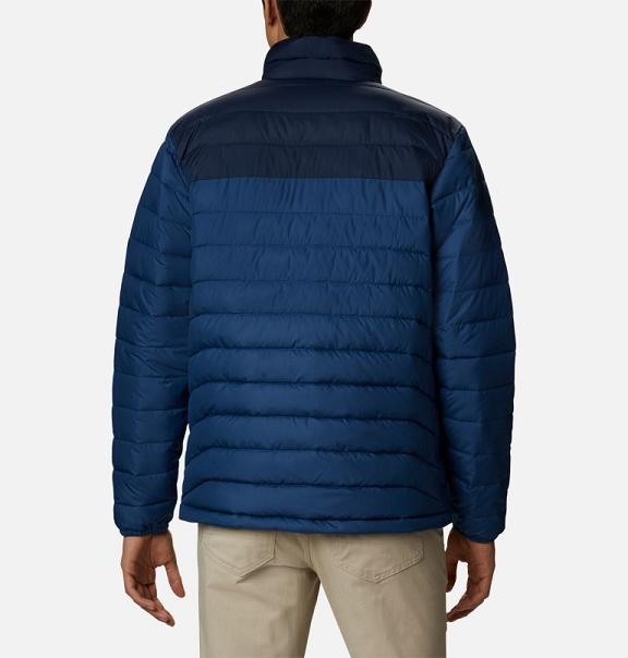 Columbia Powder Lite Insulated Jacket Navy For Men's NZ7348 New Zealand